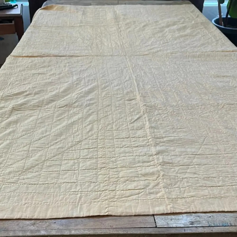 Vintage Lone Star Starburst Handmade Quilt Hand Quilted 75